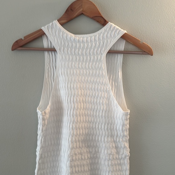 NWT A.L.C. White Sleeveless Viscose/Nylon Dress Women's Medium - Picture 8 of 9